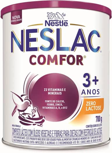 Neslac Comfor Zero Lactose - Composto Lácteo, Fórmula infantil, 700g
