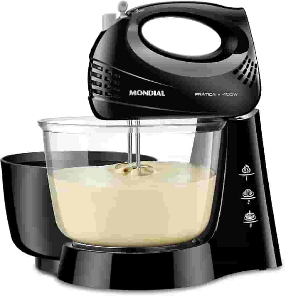 MONDIAL Batedeira Prática Due, Preto, 400W, 110V - B-45-B