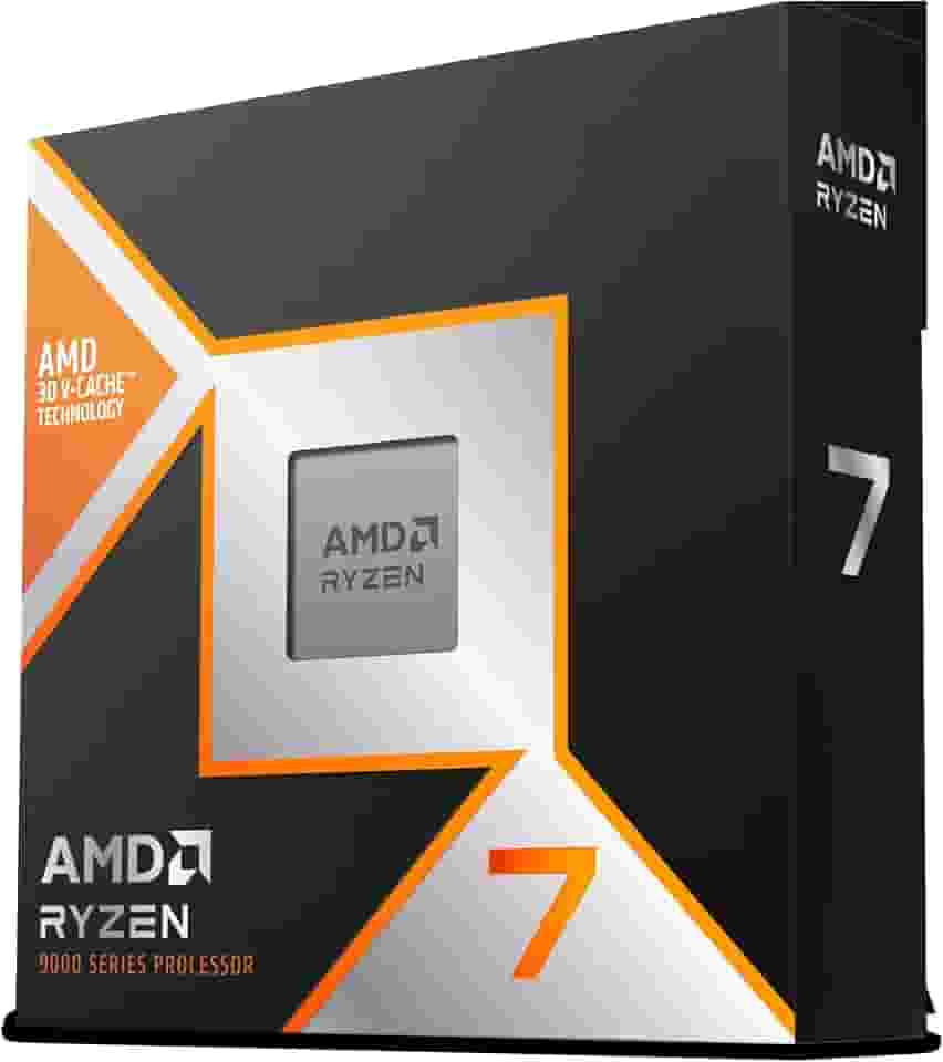 Processador AMD Ryzen 7 9800X3D (AM5/ 8 Cores/ 16 Threads/ 5.2 GHz/ 104Mb Cache/Radeon Graphics/Sem cooler)