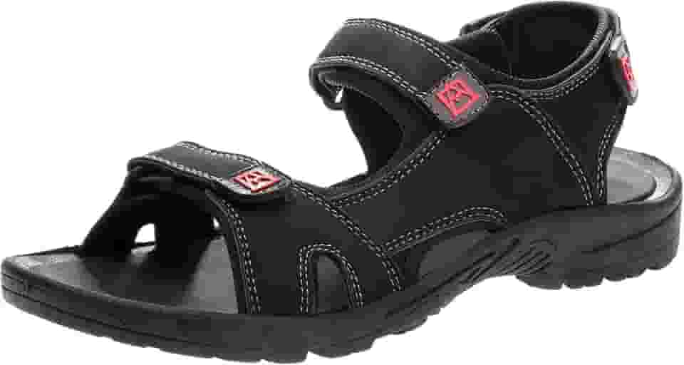 Sandália masculina de bico aberto com alça ajustável – Sandália pescador impermeável verão praia adulto sapato aquático