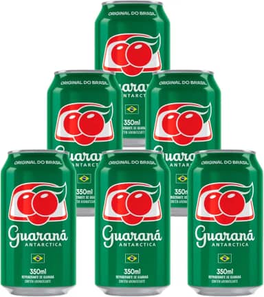 Refrigerante Guaraná Antarctica Lata 350ml 6 Unidades