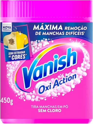 Tira Manchas em Pó Vanish Multi Power Oxi Action 450g para roupas coloridas
