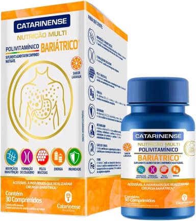 Polivitamínico Bariátrico - 30 Comprimidos - Catarinense