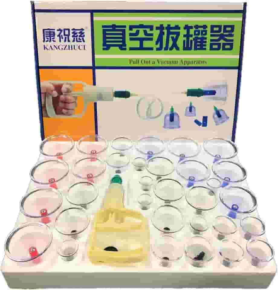 Kit 32 Ventosas Corporal Terapeuticas Ventosaterapia Copos Massoterapia Cupping Acupuntura Sucção