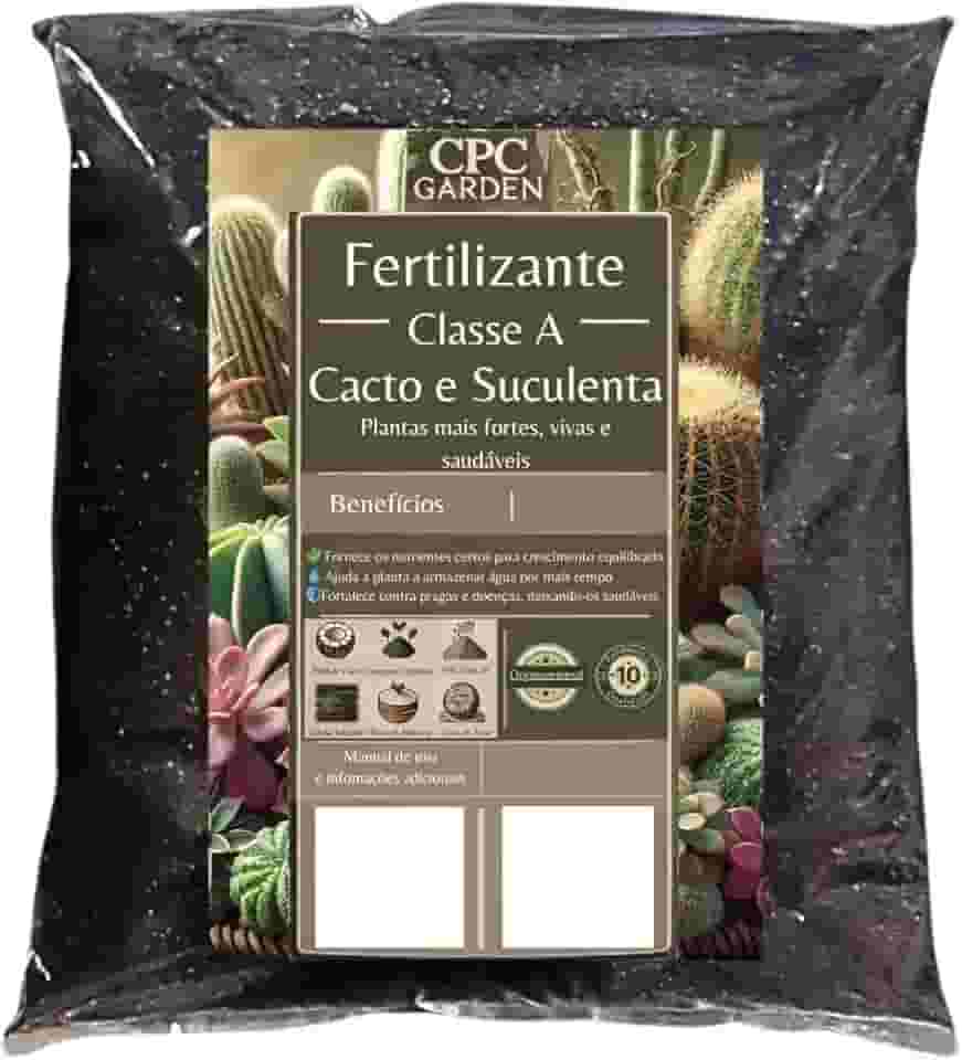 Fertilizante Organomineral Classe A CPC Garden Cacto e Suculenta 1 Kg