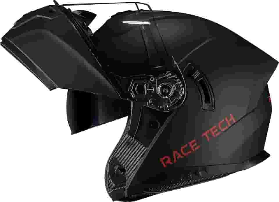 Capacete Articulado Race Tech Signal Monocolor Preto Fosco