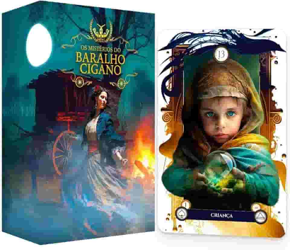 Baralho Os Mistérios do Baralho Cigano 36 Cartas Configuração Lenormand Com Livro