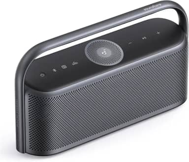 Soundcore Motion X600 da Anker Caixa de Som Portáteis Bluetooth, Áudio Espacial Hi-Res, 50W Sem Fio, IPX7 à Prova D'Água, Pro EQ, Entrada AUX, Ideal para Casa, Escritório, Quintal e Banheiro, Preto