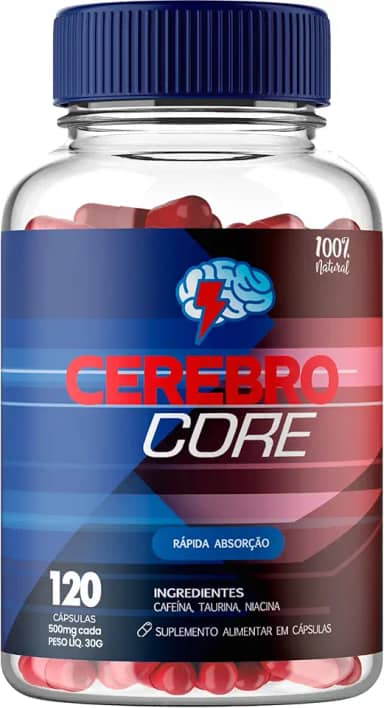 Cerebro Core Suplemento Cafeina Niacina Beta Alanina - Mais Foco Energia e Disposição