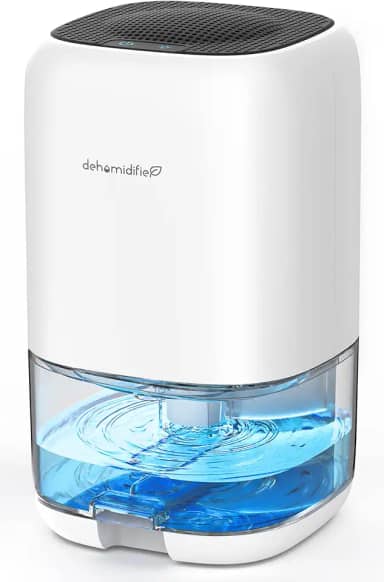 Desumidificador, TABYIK 1000 ml pequenos desumidificadores para quarto para casa, silencioso com desligamento automático, desumidificadores para quarto (280 pés quadrados), banheiro, trailer, armário