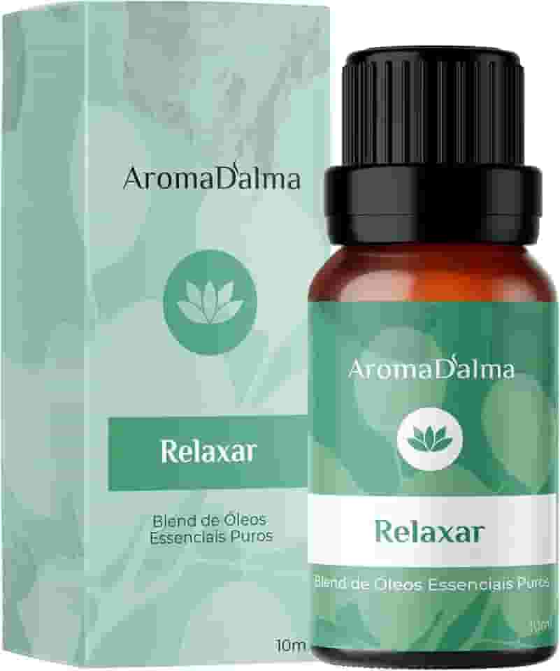 Blend Puro de Óleos Essenciais - Relaxar - Mistura Natural Para Alívio do Estresse e Ansiedade I Ideal Para Promover a Tranquilidade - Aroma D’alma