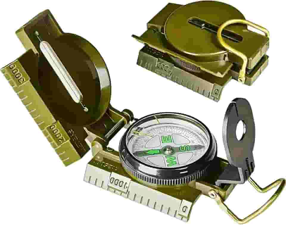 Bússola para trilhas, mochilões, acampamento, bússola de navegação para caminhada, mochila e acampamento – ferramenta confiável de exploração ao ar livre, garantindo uma viagem segura para caminhadas