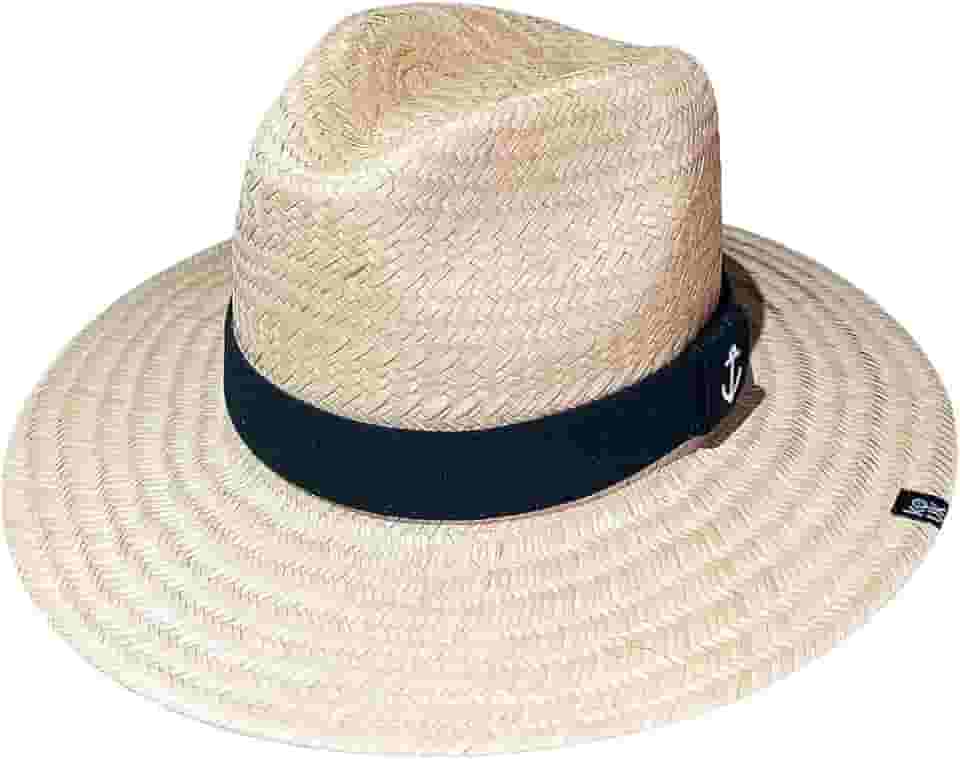 Chapéu Praiano Modelo Panamá Feito à Mão com Palha de Folha de Carnaúba Sol Praia Verão