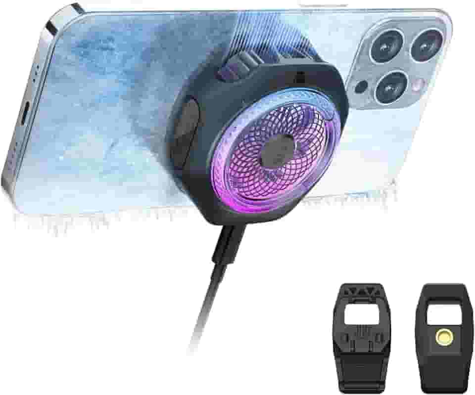 Black Shark Cooler Magnético Para Celular 4Pro, Ventilador De Resfriamento Rgb Portátil, Radiador Com Alça Removível, Controle Temperatura Inteligente Controlado Por Aplicativo Iphone Magsafe Series