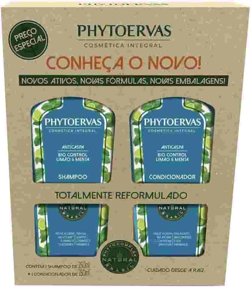 Phytoervas Kit Shampoo + Condicionador Anti Caspa 500 Ml 2 Unidades