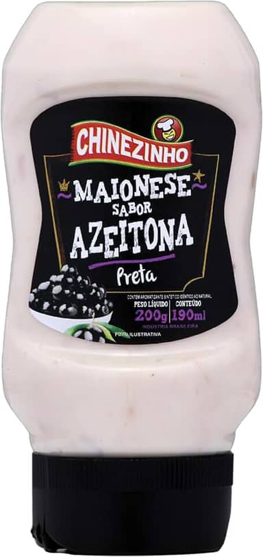 Chinezinho Maionese Sabor Azeitona Preta 200 Gramas