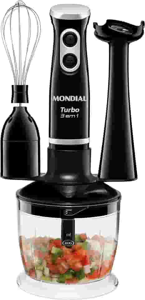 Mixer Turbo 3 em 1, Mondial, Preto, 500W, 220V - M-14
