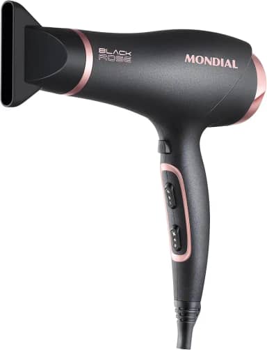 Secador de Cabelos, Mondial, Preto/Golden Rose, 2000W, 110V - SC-37