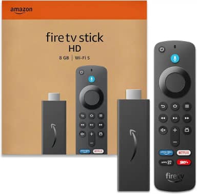 Fire TV Stick HD (Geração mais recente) | Com controle remoto por voz com Alexa (inclui comandos de TV), controles de casa inteligente e streaming em HD