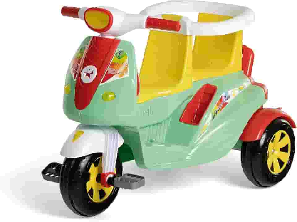 Calesita - TRICICLO MOTO DUO COLOR - triciclo para 2 crianças - guia e pedalar