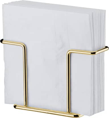 Porta guardanapos pequeno dourado - Linha Caffè - Future