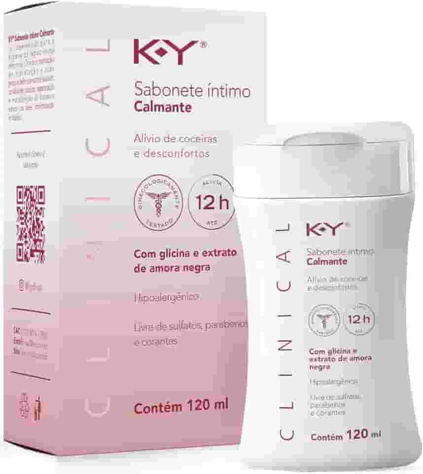 K-Y® Clinical Sabonete Intimo Calmante 120Ml