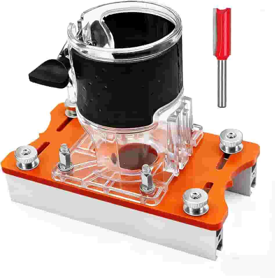 Tupia Manual com Base Ajustável para Fresadora de Madeira, Base de Roteador 2 em 1 para Carpintaria, Compatível com Máquinas de 65mm, Acessório Profissional para Trabalhos em Madeira