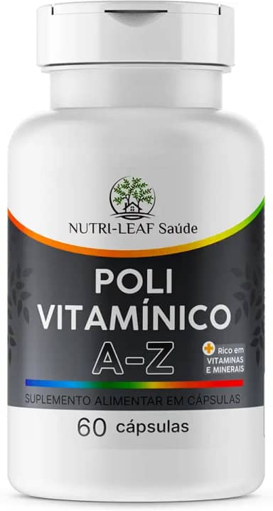 Polivitamínico A-Z – Vitaminas e Minerais para Imunidade, Cansaço Físico e Mental, Energia e Saúde Diária – Suplemento com Alta Absorção – NUTRI-LEAF Saúde