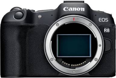 Canon Câmera sem espelho EOS R8 Full-Frame (apenas corpo), montagem RF, 24,2 MP, vídeo 4K, processador de imagem DIGIC X, detecção e rastreamento de assunto, compacta, leve, conexão de smartphone, criador de conteúdo