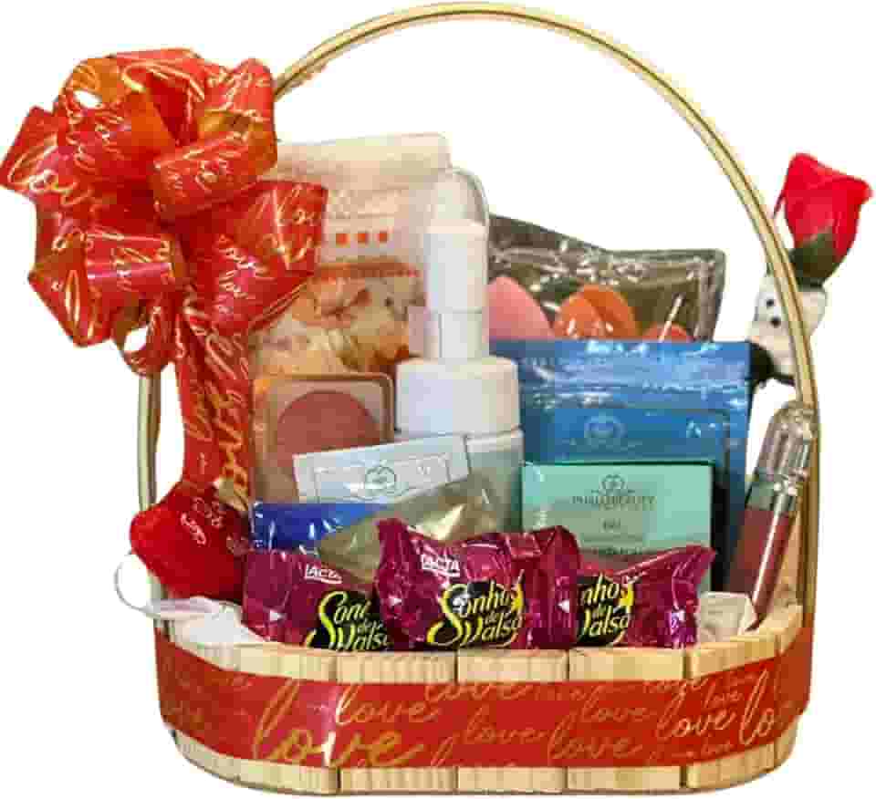 Cesta Skincare Chocolate Presente Namorados Natal Dia das Mães