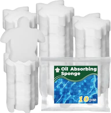 JMUQ Absorvedor de óleo de esponja de piscina, absorvente de espuma de piscina, filtro absorvente de espuma de hidromassagem, absorvente de óleo de tartaruga para piscinas e spas