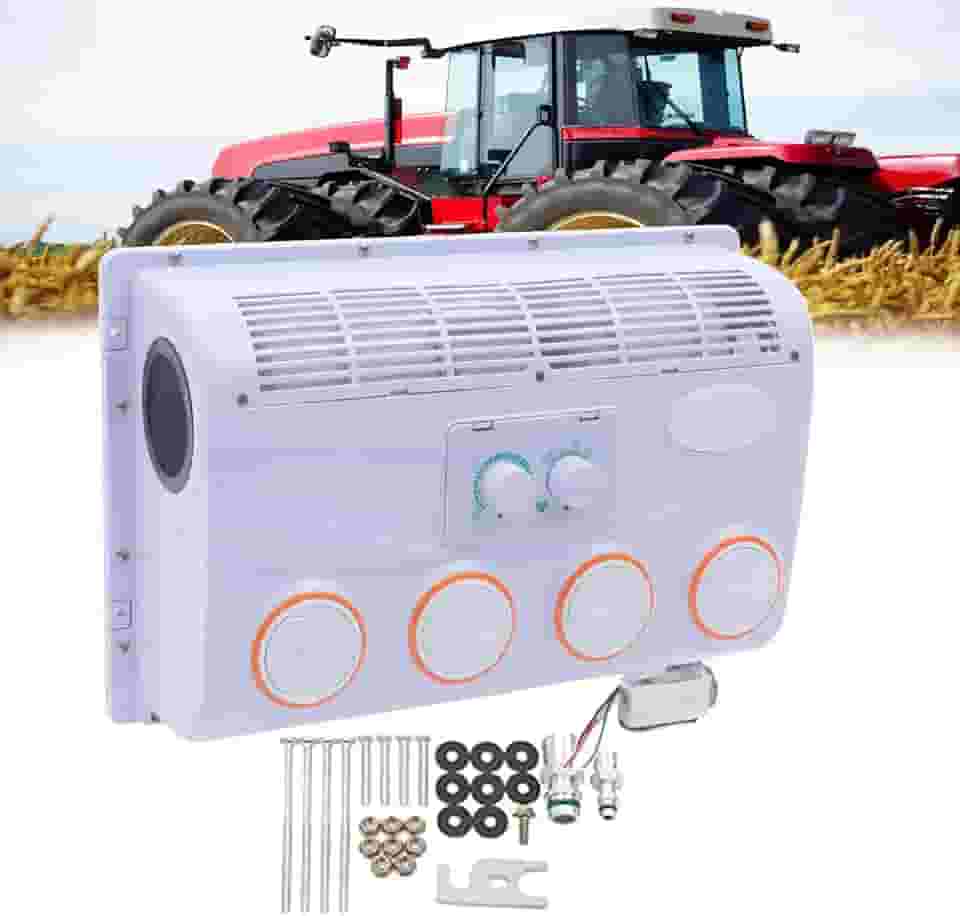 Ar-Condicionado Automotivo 12v/24v Cc, Resfriamento RáPido E Baixo RuíDo, Ar-Condicionado De Teto Para Rv, RotaçãO De 360° Para Rvs, ôNibus E Tratores