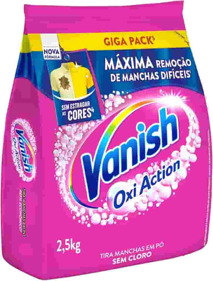 Vanish Tira Manchas Em Pó Multi Power Oxi Action 2 5Kg Refil Econômico Para Roupas Coloridas