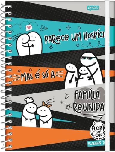 Jandaia - Planner Espiral 175X242mm CD 160Pgs Flork Familia Reunida 2026 FSC