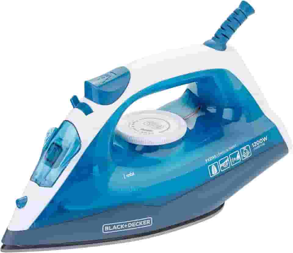 BLACK+DECKER Ferro de Passar Roupa à Seco ou à Vapor, Com Base Antiaderente, Potência de 1200W, Modelo FX2150, 220V