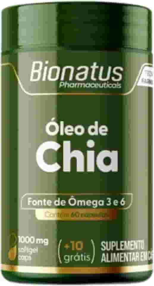 Bionatus, Óleo de Linhaça, Suplemento alimentar, Ômega 3 520mg, Ácido Alfa Linolênico (ALA) 520mg, 70 cápsulas • 70 doses, Verde