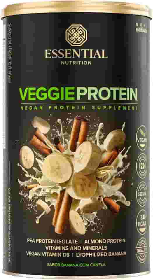 Veggie Protein sabor Banana Canela Essential Nutrition Lata 462g