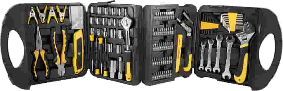 EDA Maleta De Ferramentas Preto 117 Peças 8Sh