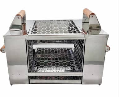 Churrasqueira Ecológica Para Apartamento Sem Fumaça 2 Grelhas