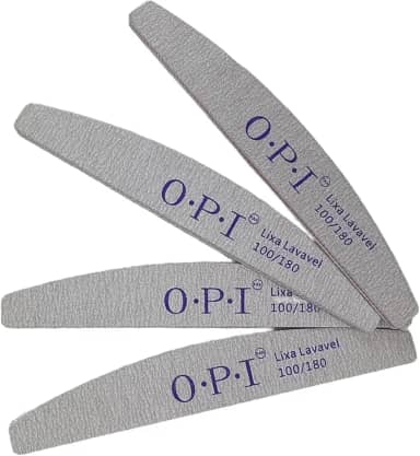 Kit 25 Lixas Laváveis Boomerang 100/180 Unhas de Gel, Fibra, Porcelana e Acrigel – Profissional e Reutilizável para Manicure e Pedicure