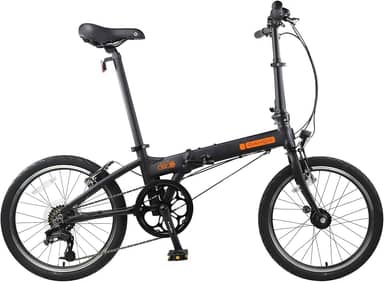 Dahon Bicicleta dobrável de 50,8 cm preta de 6 velocidades