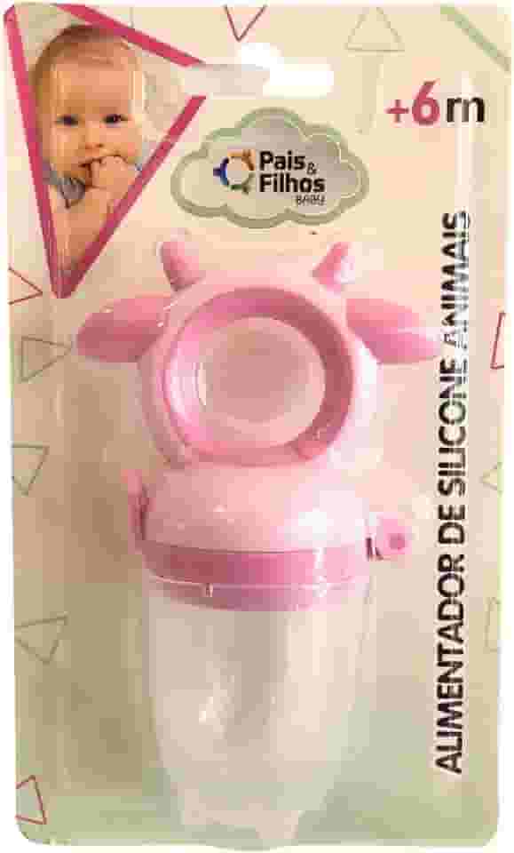 Alimentador De Silicone Animais - Rosa