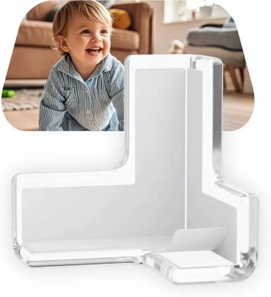 Protetor de Quina para Bebê Silicone Transparente Flexível Kit 10 Peças Segurança Infantil Idoso Anti Impacto Fácil Instalação Móveis Mesa Rack Armário
