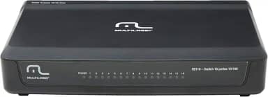 Mini Switch Multilaser 16 Portas 10/100 Mbps Mdi/Mdix Bivolt - RE116