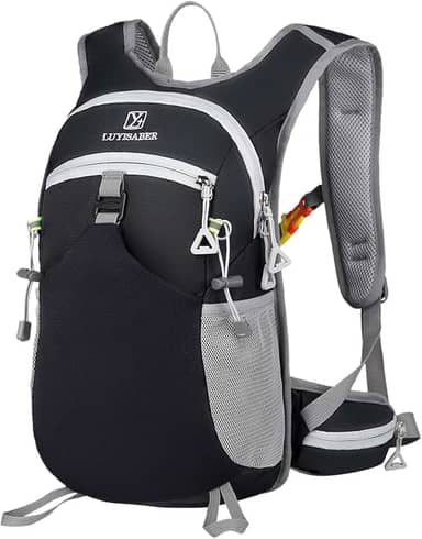 Mochila de Hidratação 2L Premium, Impermeável, com Bolsos Múltiplos e Apito de Emergência para Trilhas, Bike, Corrida, Camel bag