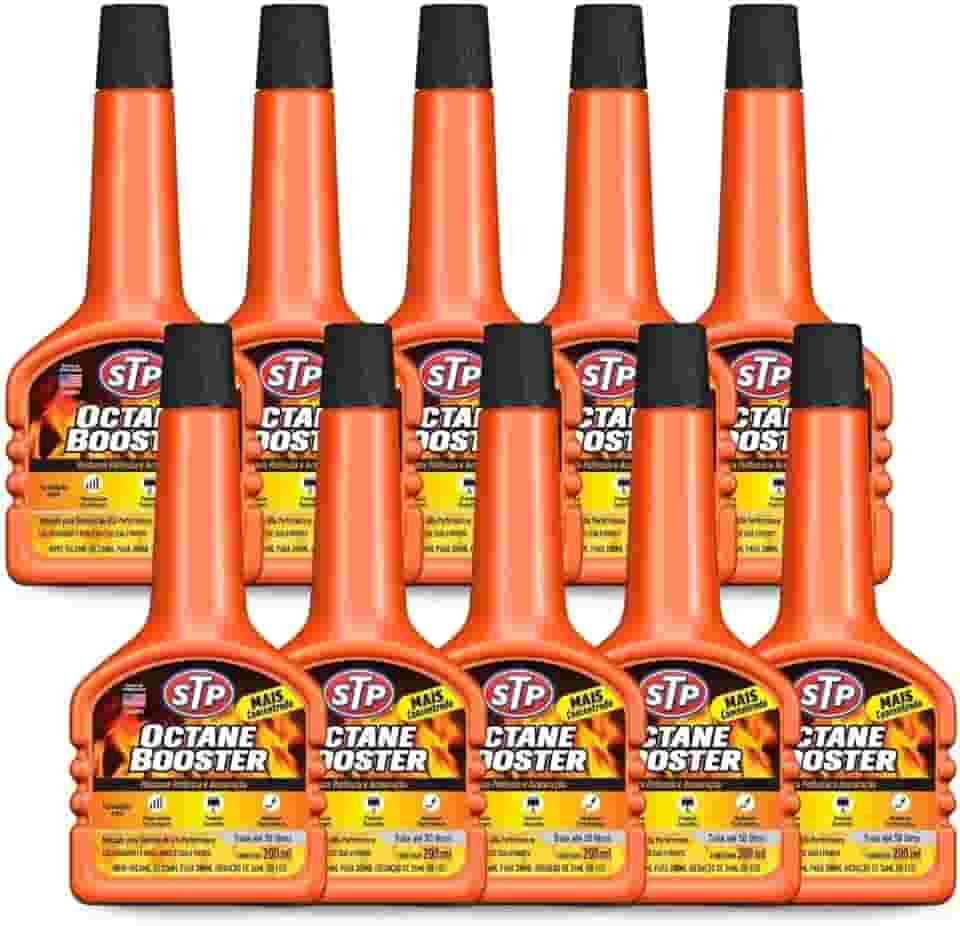 Kit 10 unidades - Aditivo para Combustivel Octane Booster 200ml STP