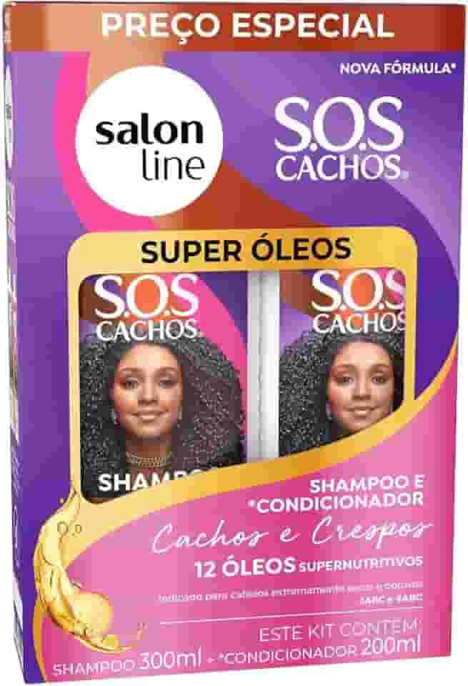Salon Line SOS Cachos Kit Super Óleos Shampoo 300ml + Condicionador 200ml