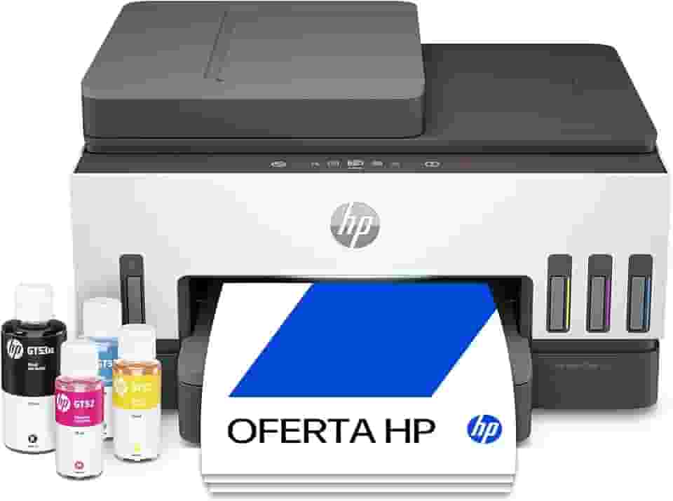 Impressora Multifuncional HP Smart Tank 794 Tanque de Tinta Colorida Wi-Fi Scanner Duplex, Bluetooth.Funções: Imprimir, Copiar, Digitalizar. Cor: Branco (2G9Q9A)