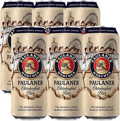Kit 6 Cervejas Paulaner Edição Especial Oktober Bier 500ml