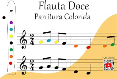 Flauta Doce Béla Bartók: Paritura Colorida